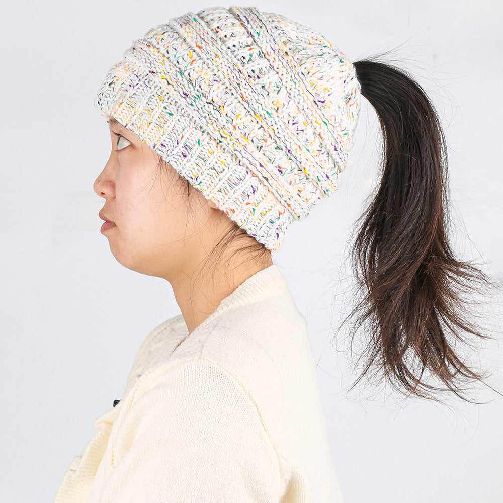 Wholesale Woolen Hat Ponytail Hat Knitted Hat